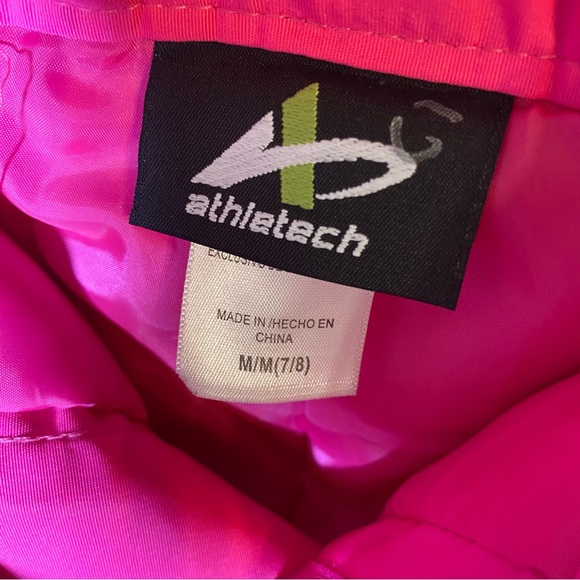 Girls Athletec snow pants hot pink medium 7/8 - Picture 2 of 4